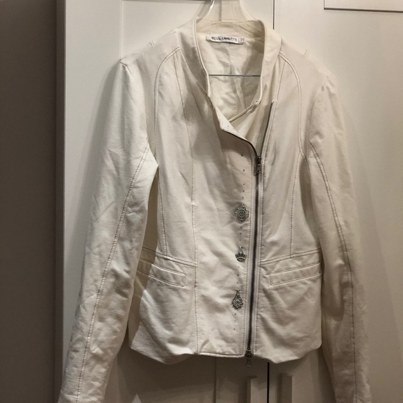 Elisa Cavaletti Euro Chic Casual Cotton Bomber - Picture 1 of 7